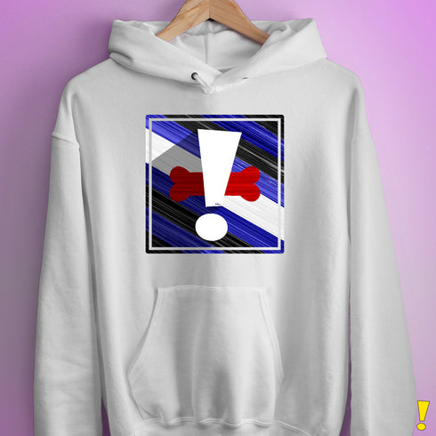 Puppy Pride Flag Exclamation Point Hoodie